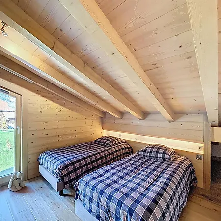 Duplex Neuf Avec Terrasse Face Au Mont Blanc, 3 Et Mezzanine, A 3 Km Du Centre De - Fr-1-560-65 Apartment Combloux
